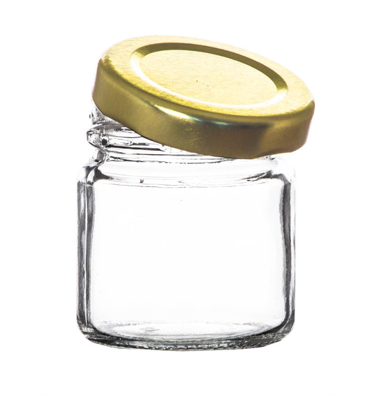 BigDean 25x kleine Marmeladengläser 53 ml - Made in Germany - Gläschen mit Schraub-Deckel - Mini Einmachgläser - Honiggläser - Probiergläser für Gastgeschenke & Hochzeit image 2