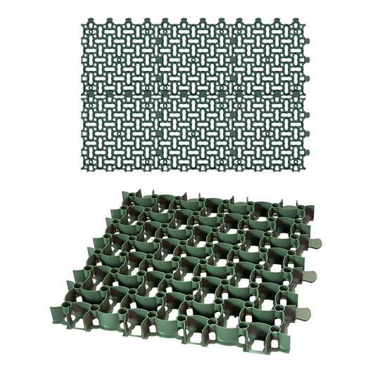 BigDean 6X Rasengitter Paddockplatte 50x50 cm Rasenmatten Rasenwaben Kiesgitter Parkplatzrasen 1,5 m² image 1