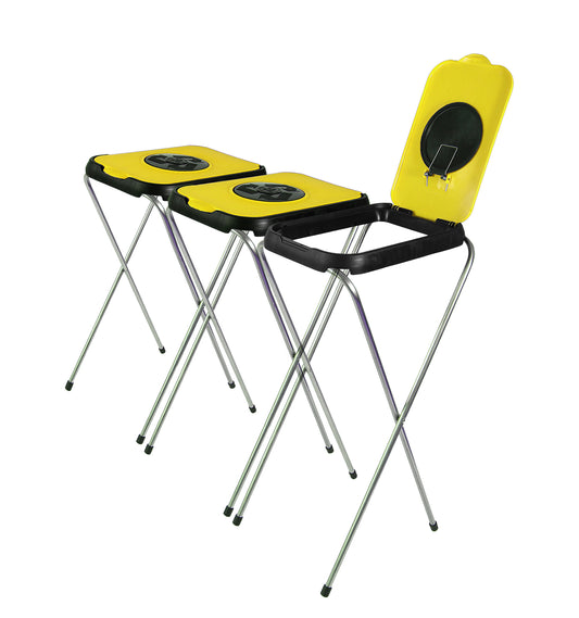 BigDean 3X Müllsackständer SwingFix GELB 120L Blauer Gelber Sack Einer Mülleimer Müllbeutelständer Müllsackhalter 120L image 1
