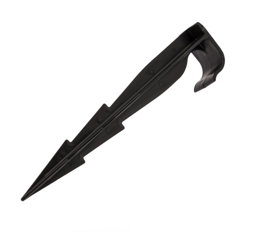 BigDean 100er Set Erdspieße für Bewässerung 16 cm - 2 Widerhaken für starken Halt - UV-beständig - Erdanker für Gartenschlauch, Rohr, Tropfschlauch, Sprühschlauch - Made in Europe image 2