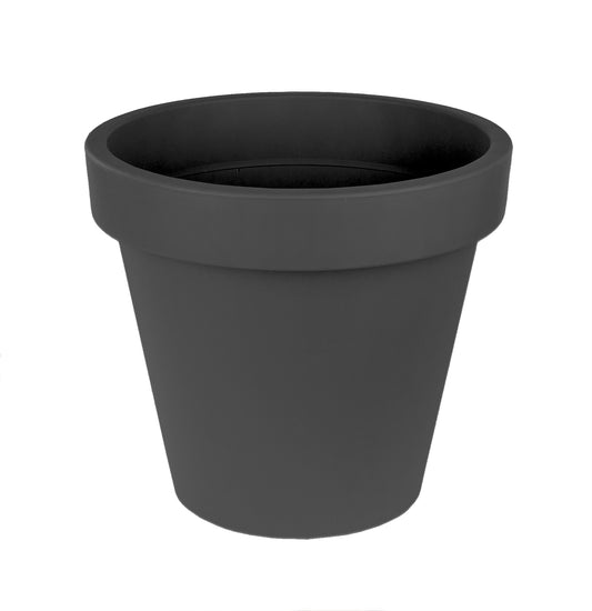 Blumentopf Ø 58 cm aus Kunststoff - Anthrazit - Pflanztopf Containertopf Übertopf Pflanzkübel rund