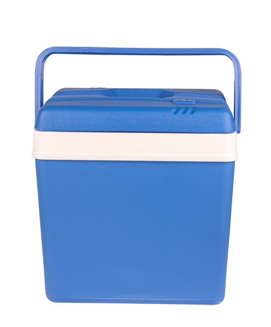 Kühlbox 24 Liter blau/weiß inkl. 6 Kühlakkus - Bis zu 11 Std. Kühlung - Thermobox aus Kunststoff 2