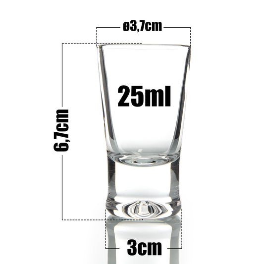 BigDean 48er Set Schnapsgläser 2cl - robuste + hochwertige Shotgläser aus Glas - spülmaschinenfest lebensmittelecht - standfest gegen Umkippen image 2