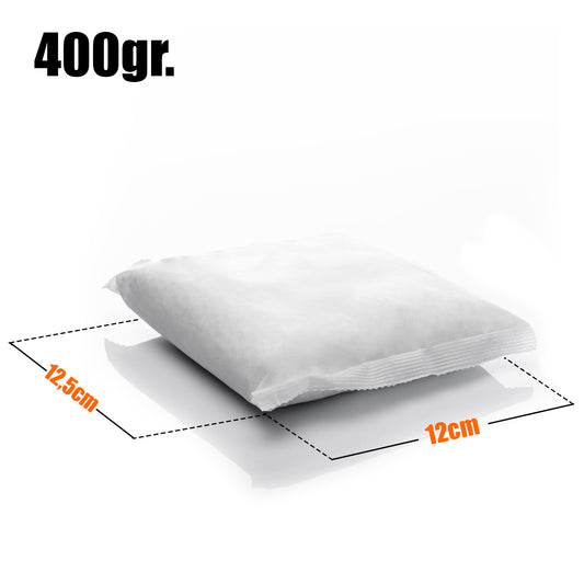 BigDean 12x 400g Luftentfeuchter Nachfüllpack Feuchtigkeitskiller Feuchtigkeits-Stopper Nachfüll-Beutel Granulat - Universelle Ersatzbeutel passen auch für Ultra Fresh Luftentfeuchter image 2