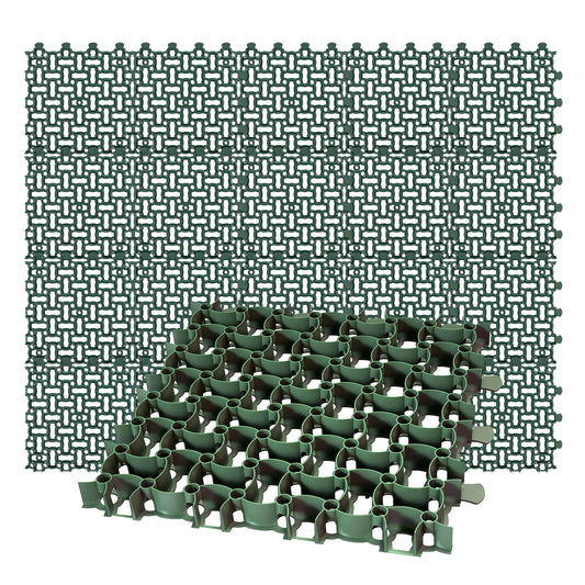 BigDean 20x Rasengitter Paddockplatte 50x50 cm Rasenmatten Rasenwaben Kiesgitter Parkplatzrasen 5 m² image 1