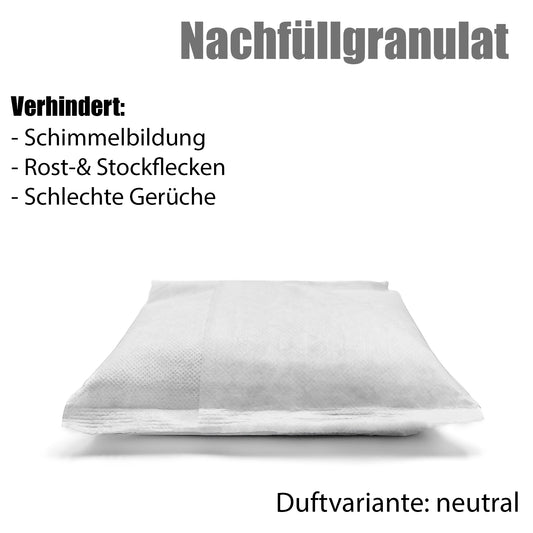 BigDean 4 Stück Nachfüllpack Luftentfeuchter 680g – Raumentfeuchter Nachfüll-Beutel Granulat – für alle Entfeuchter geeignet – universeller Ersatzbeutel ohne Strom image 2