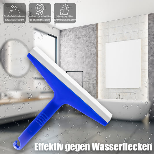 BigDean 3 Stück Duschabzieher Silikon in blau – Abzieher für die Dusche 23,5cm breit - Duschkabinen Abzieher Made in Germany image 2