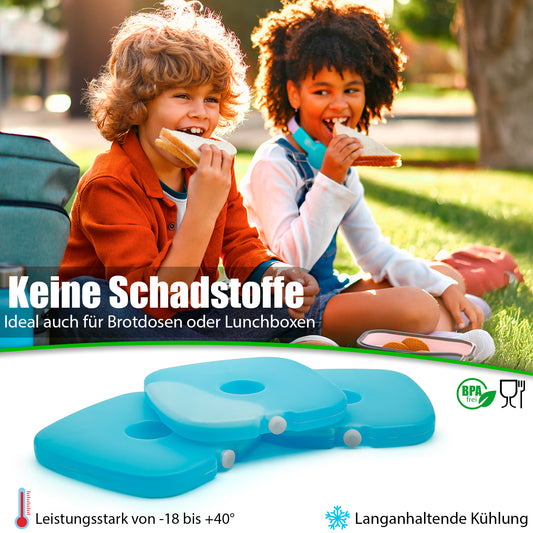 BigDean 6 Stück Kühlakkus ideal für Kühltasche, Kühlboxen & Brotdosen – BPA-frei & lebensmittelecht image 2