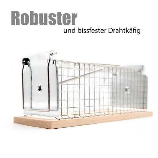 BigDean Lebendfalle Maus auch als Rattenfalle lebend geeignet – Mäusefalle tierfreundlich & wiederve 2