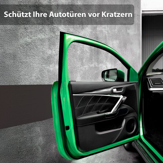 BigDean 2 Rollen Garagen Wandschutz selbstklebend 200x20x0,5cm – extra dicker Türkantenschutz Auto zuschneidbar Schwarz image 2