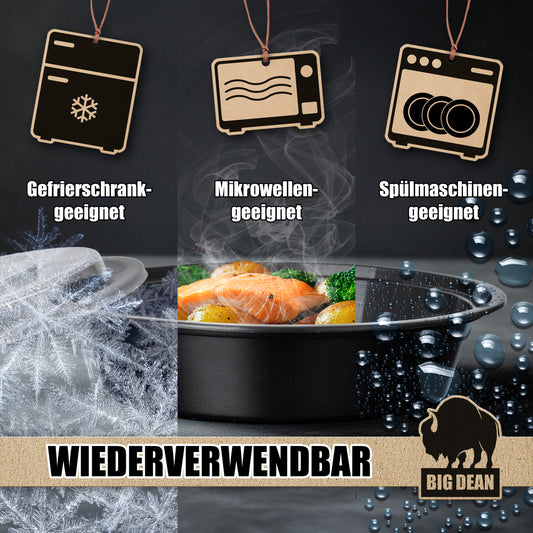 15 Stück runde Meal Prep Boxen 700ml BPA frei wiederverwendbar lebensmittelecht 2