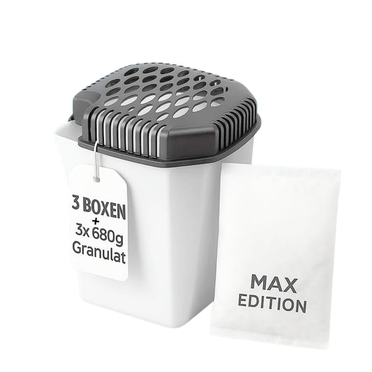 3 Stück Maxi Raumentfeuchter mit 3x 680g Granulat. Entfeuchter mit großem Volumen Luftentfeuchter ohne Strom image 1