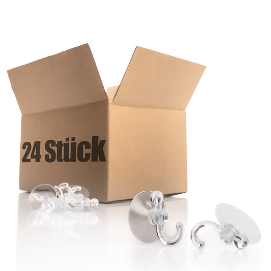 40x Saugnapf Set mit Haken - Saughaken ca. 3,4 cm - Wandhaken ohne Bohren 2