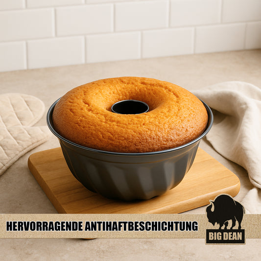 BigDean Gugelhupfform Ø 25 cm antihaftbeschichtet Gugelhupf Backform Kuchenform mit perfekter Hitzeverteilung image 2
