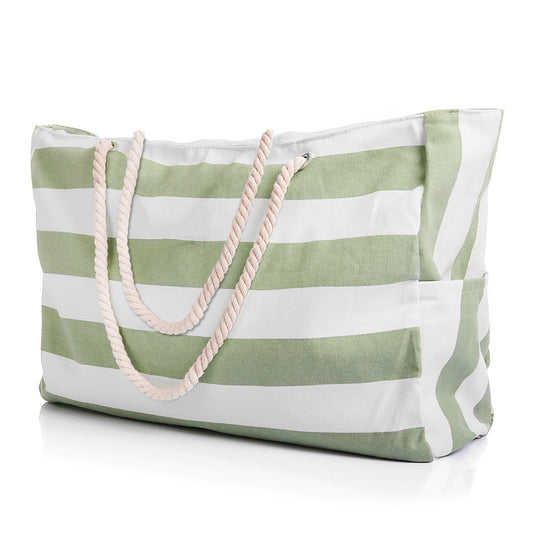 Strandtasche XXL Badetasche mit Reißverschluss Schwimmbad Tasche Schmutzabweisend Wasserabweisend Familie Einkaufstasche Faltbar Umhängetasche Tragetasche Reisetasche Saunatasche Shopping Bag image 1