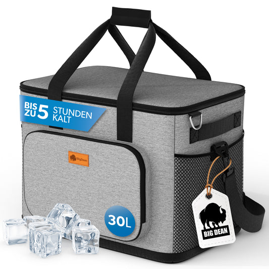30L Kühltasche auslaufsicher & wasserdicht – Picknicktasche für Essen & Getränke