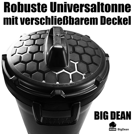 Allzwecktonne Tonne mit Deckel 90 Liter 2