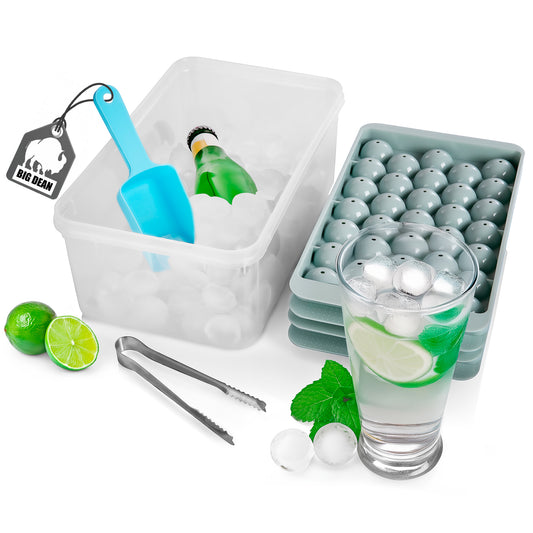 Eiswürfelform mit Deckel & Zubehör für bis zu 66 Eiswürfel – Eiswürfelbehälter