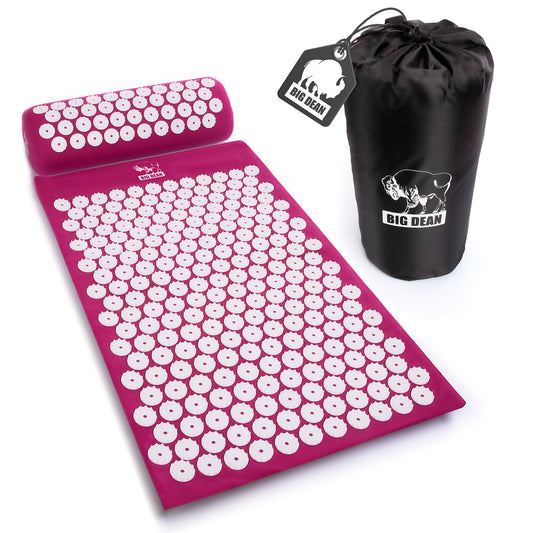 Akupressurmatte mit Kissen & Hülle zu Steigerung des Wohlbefindens– Massagematte