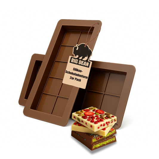 2er-Set Schokoladenform Silikon - tiefe Schokoladenform Dubai Schokolade Form