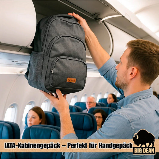 BigDean Laptop Rucksack bis 15,6 Zoll 45cm ca. 22L Handgepäck Rucksack Backpack Tagesrucksack 2