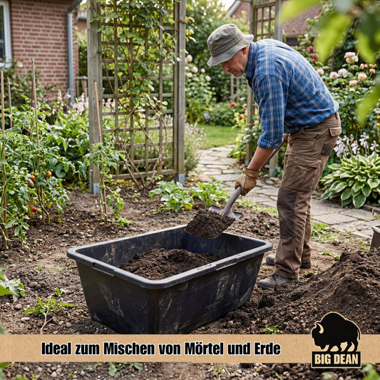 BigDean 5 Stück Mörtelwanne 80 Liter 78x47x30 eckig Made in Europe sehr stabil Pflanztopf Miniteich image 2