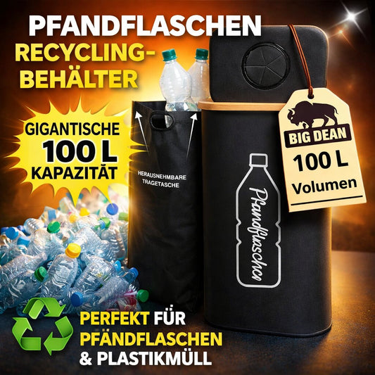 Pfandflaschen Sammelbehälter 100L – Pfandflaschen Behälter Pfandsammler für Zuhause – für 30–40 Flaschen bis 1,5L – Flaschensammler Leergut Sammelbehälter Pfandsammler Flaschensammler Pfandflaschen image 2