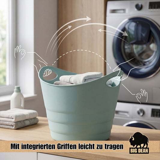 4 Stück Elastischer Gummitrog Trog mit Tragegriffen Universal Flexibler Gartenkorb Mehrzwecktrog ca. 50 Liter image 2