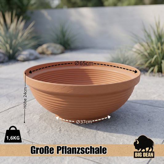 BigDean XXL Schale 65cm x 24 cm hoch Pflanzschale Miniteich image 2