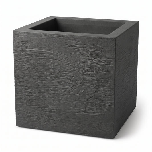BigDean 2 Stück Blumentopf Gross draussen quadratisch 39x39cm Gross | Made in Europa Design image 1