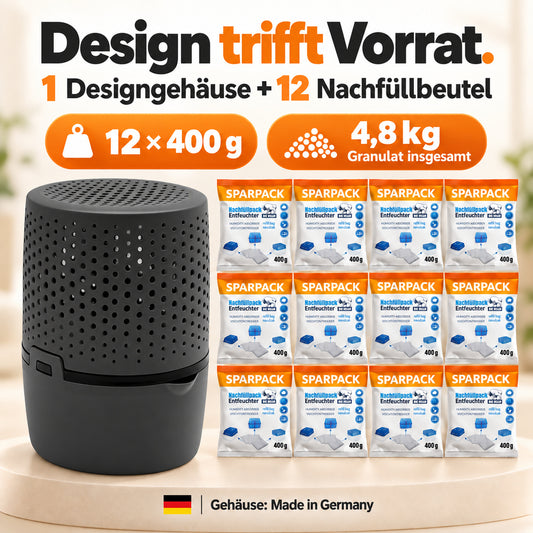 BigDean Luftentfeuchter ohne Strom plus 12 x 400 Gramm Granulat image 2