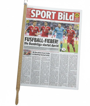 Zeitungshalter Primus mit Einspannlänge 60cm Buche natur