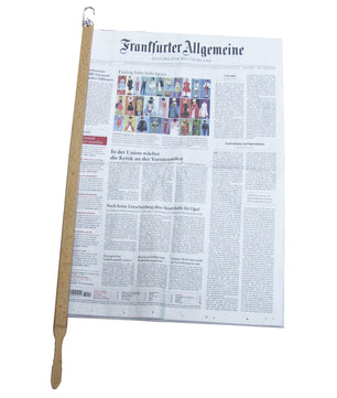 Zeitungshalter Primus mit Einspannlänge 60cm Buche natur