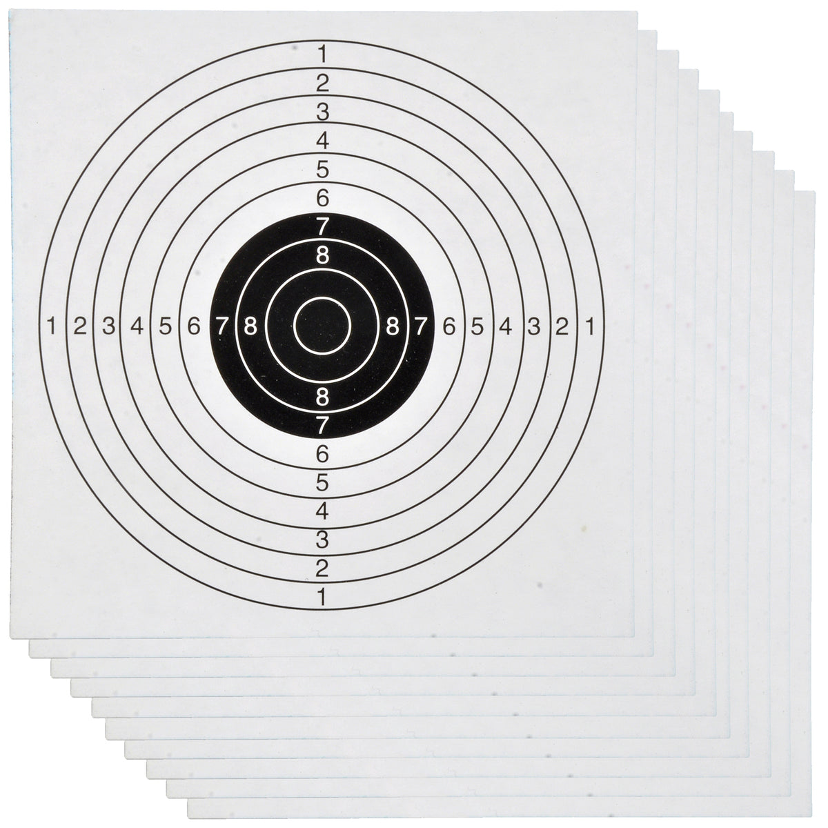BigDean Zielscheiben 1000 STK. 14x14cm für Kugelfang Luftgewehr Luftpistole Ziel image 1