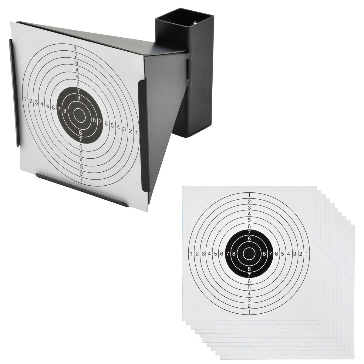 BigDean Kugelfang 140x140 und 1000 Zielscheiben Scheibenkasten Luftgewehr Luftpistole image 1