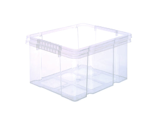 2x Stabile Kunststoffbox Eurobox (Dreh Stapelbar) 44x35x24cm passt in Kastenregale