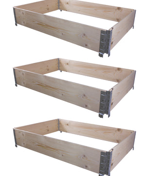 Palettenrahmen 3x 120x80x19,5cm
