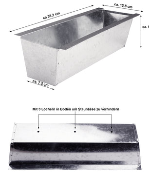 Europalette Blumenkasten verzinkt 5