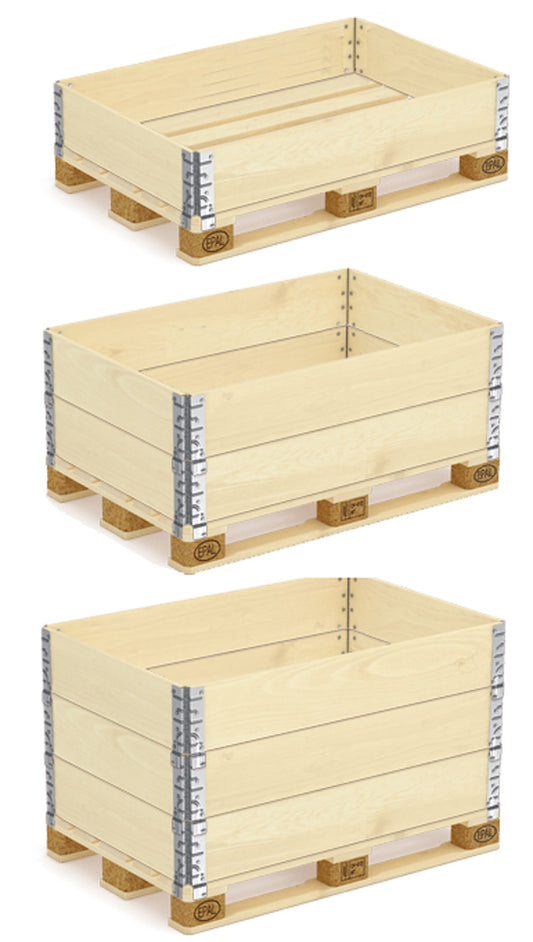 Aufsatzrahmen Palette für Industrie 120x80x19,5 cm 2