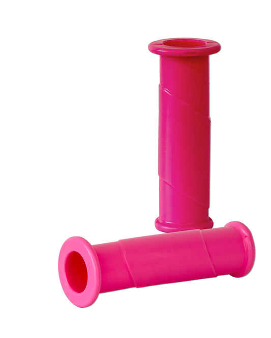 BigDean 2x Schubkarrengriffe 30mm - Schubkarren Universal Griffe - Rundrohre PINK Ersatzgriffe Kunststoff Karrengriff Schiebkarren - 14cm Länge