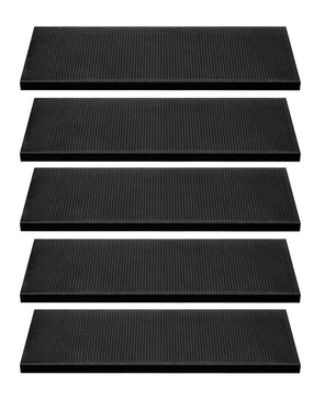 Stufenmatten 5er Set Gummi Länge 75 cm