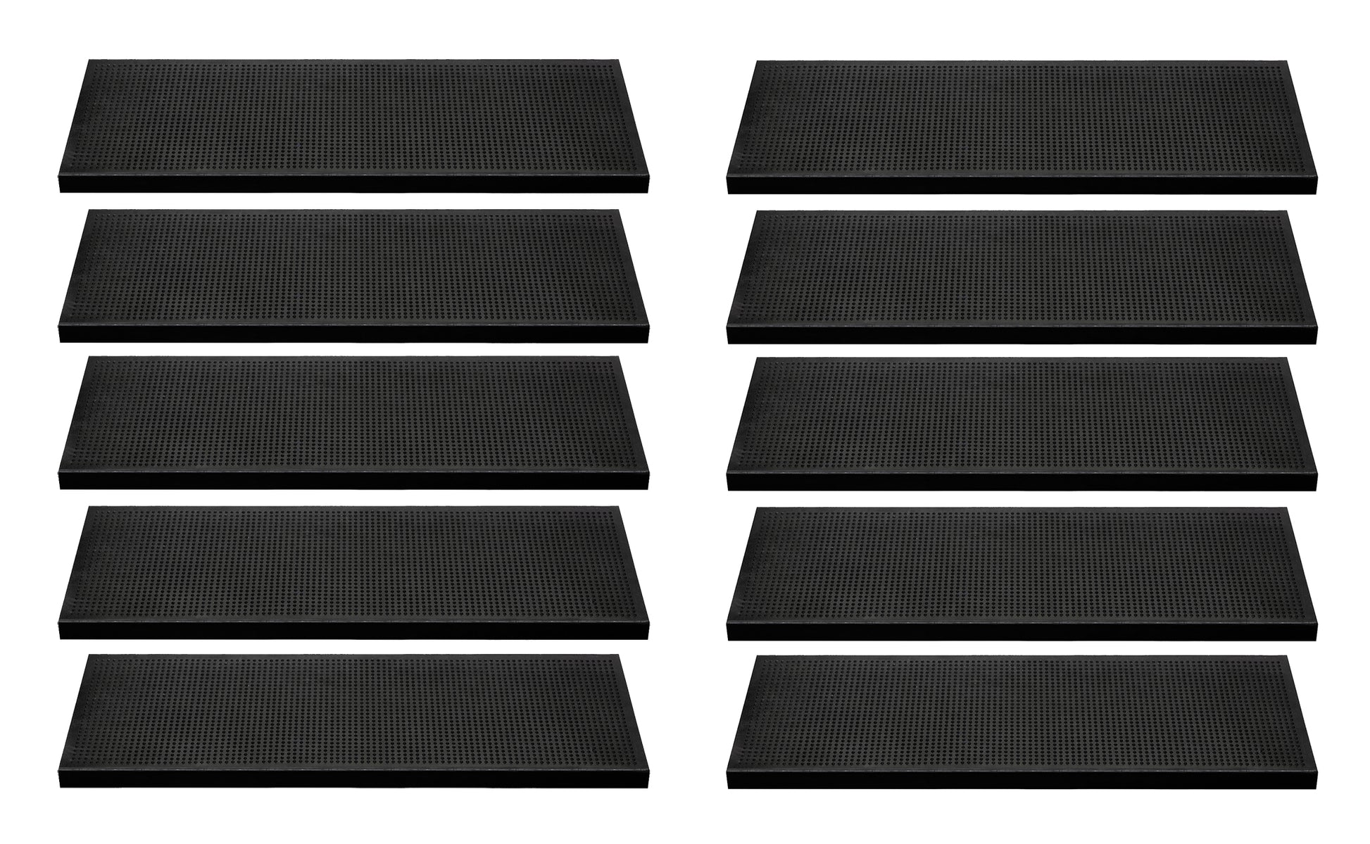 Stufenmatten 10er Set Gummi Länge 75 cm
