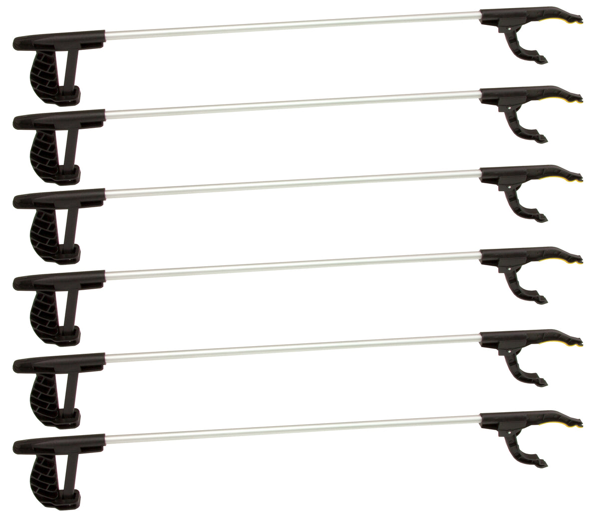 BigDean 6er Set Greifzange 76 cm lang mit magnetischer Spitze + rutschfestem Griff - Als Hand-Verlängerung und Hilfe beim Aufheben - Auch ideal für Senioren und Invaliden image 1