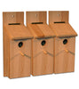 BigDean 3er Set Nistkasten Selbstbauset - 36 x 12 x 14 cm - Vogelhaus Vogelhäuschen Nisthaus Meisenhaus Kleinvögel Meisenkasten Bausatz