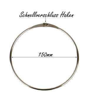 2x Warenring Schlüsselring 150mm Ring mit Schnellverschluss 3