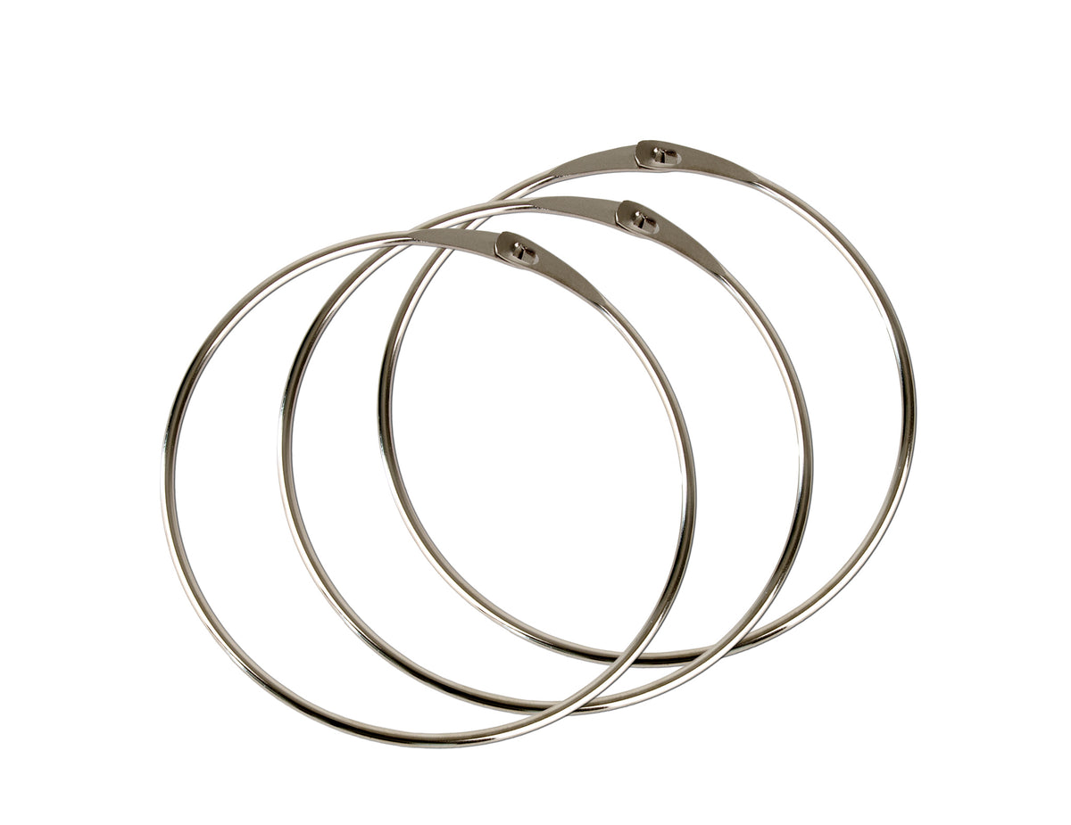 BigDean 3x Warenring Schlüsselring 150mm Ring mit Schnellverschluss image 1