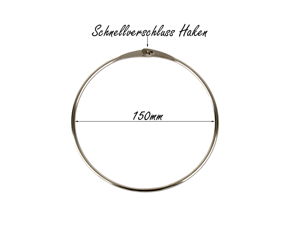 BigDean 3x Warenring Schlüsselring 150mm Ring mit Schnellverschluss image 3