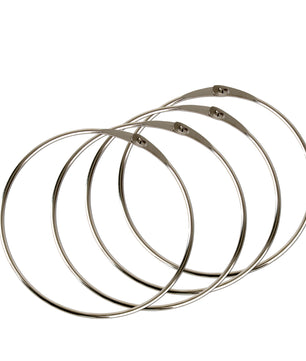 4x Warenring Schlüsselring 150mm Ring mit Schnellverschluss