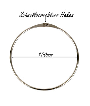4x Warenring Schlüsselring 150mm Ring mit Schnellverschluss 3
