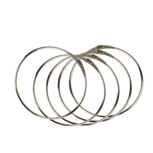 BigDean 5x Warenring Schlüsselring 150mm Ring mit Schnellverschluss image 1